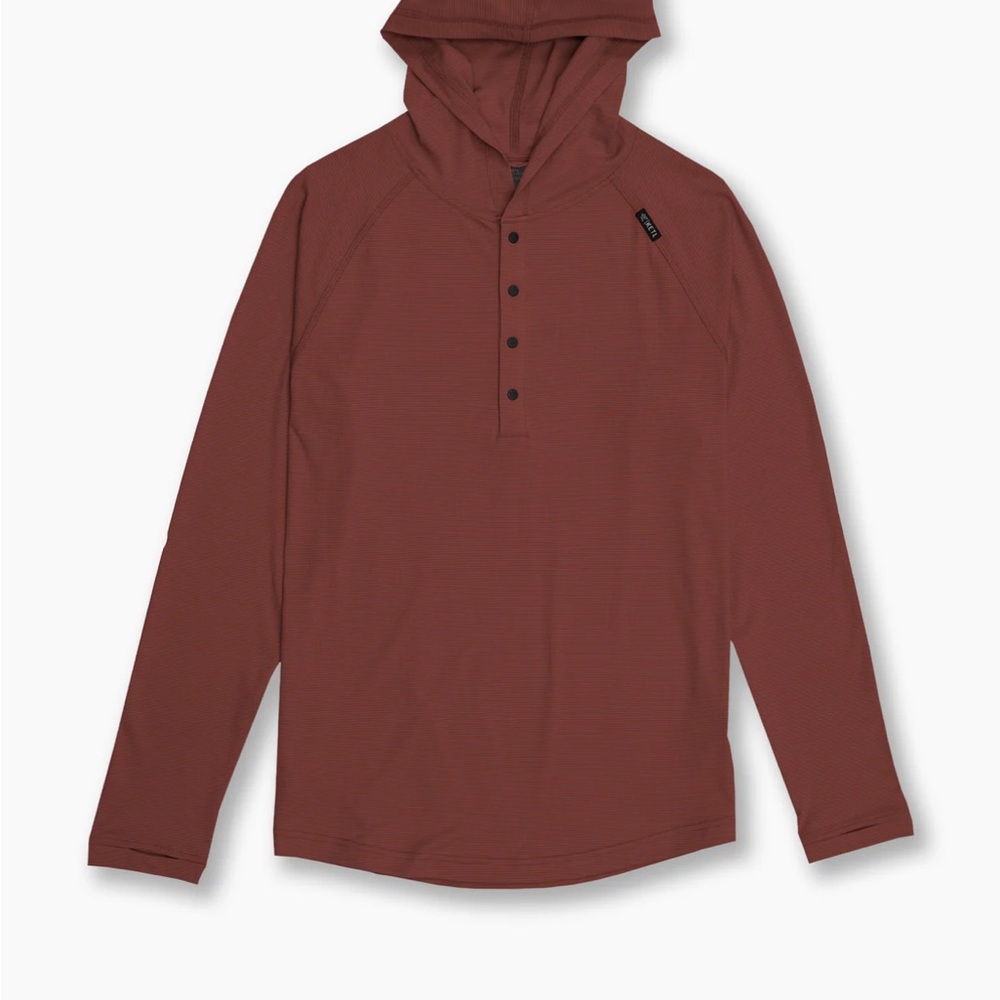 Men's Brick Red “Nofry” Sun Shirt